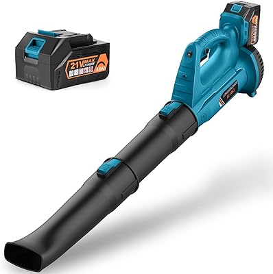 Souffleur de feuilles icaco 320 cfm 150 mph souffleur sans fil avec batterie