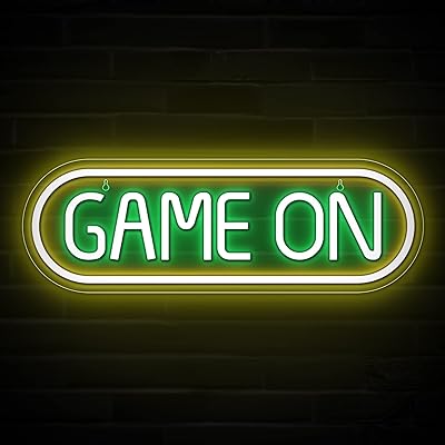Lumonocity game on neon sign panneau led pour jeu vidéo-salle de sur pc