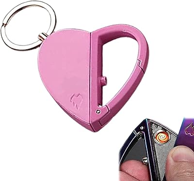 Briquet double usage en forme de cœur, briquet rechargeable usb, allume-cigare créatif