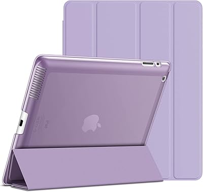 Coque jetech compatible avec ipad 2 3 4 (ancien modèle), smart cover avec fonction veille/réveil automatique (violet clair). Diaytar : Des offres irrésistibles chaque jour