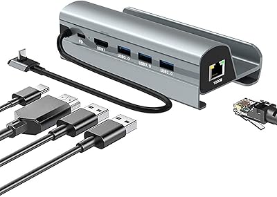 Station de chargement compatible steam deck d'accueil 6 en 1 avec hdmi