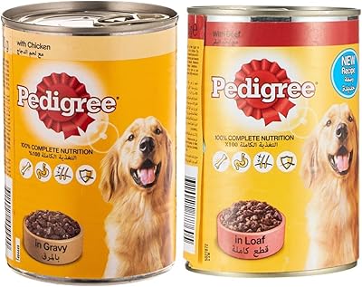 Nourriture humide pour chiens pedigree avec morceaux de poulet en sauce, 400 g