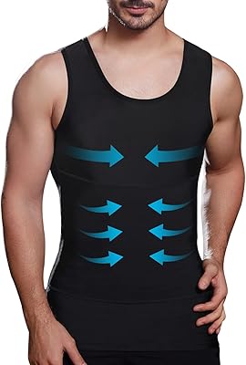 Gilet amincissant lgtfy pour hommes, débardeur de compression de poitrine et de ventre