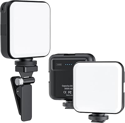 Lumière vidéo led, lumière d'ordinateur pour lumière vidéo de réunion, 100 perles led