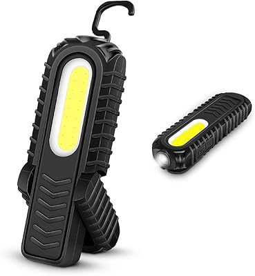 Lampe d'inspection rechargeable, lampe de travail à led super brillante, lumière avant cob