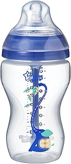 Biberon à motifs anti-coliques avancé tommee tippee, 340 ml, 1 paquet, bleu