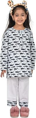 Vêtements de nuit en coton frangipani whale whist vêtements de nuit ensemble pyjama