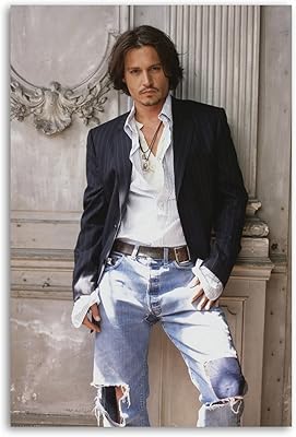 Affiche sur toile bad johnny depp et décoration murale moderne pour chambre à