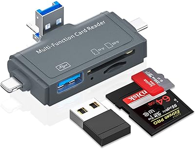 Lecteur de carte sd tech shanghi, 7 en 1 portable otg usb 3.0