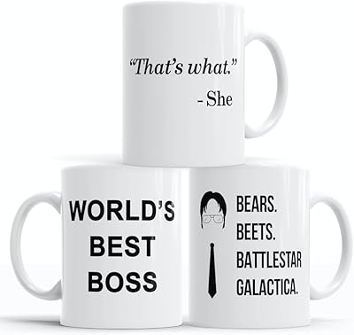 Tasse à café amusante the office | ensemble de marchandises 3