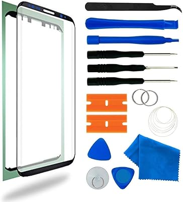 Remplacement d'écran d'origine pour galaxy s8, verre avant de remplacement compatible avec l'écran