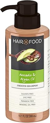 Shampooing alimentaire pour cheveux à l'avocat et à l'huile d'argan 296 ml