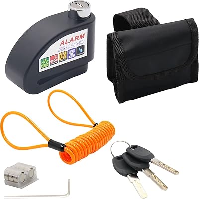 D-winer antivol moto alarme verrouillage 110db de frein à disque étanche goupille sécurité