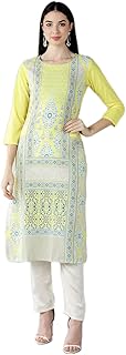 Kurta trapèze pour femme en tissu crêpe de polyester de vamsi vpk1641