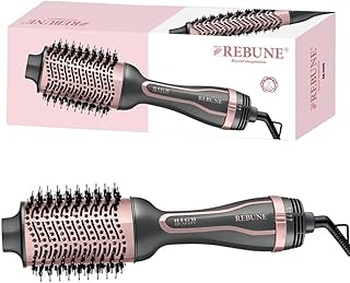 Brosse à air chaud rebony re-2088 1200 w - peigne séchoir électronique à