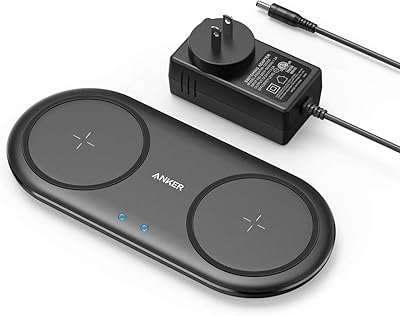 Chargeur sans fil anker powerwave 10 dual pad certifié qi 75 w