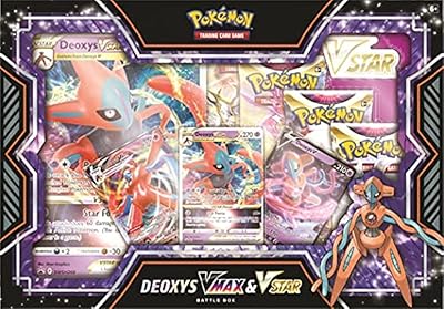 Pokemon pokémon tcg : deoxys/zeraora vmax & vstar battle box, multi