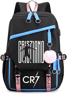 Sac à dos cristiano ronaldo cr7 avec port usb cr7, sac à dos