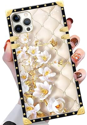 Coque pour iphone 13 mini motif fleur blanche coque mini pour filles