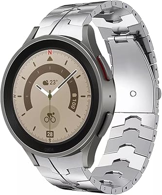 Bracelet de montre de remplacement en acier inoxydable mica design compatible avec samsung