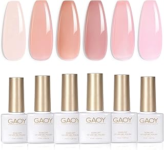 Ensemble de vernis à ongles gel transparent goi jelly nude pink, composé