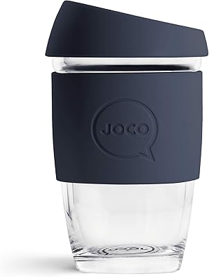 Tasse à café en verre réutilisable joco 170 ml (marron foncé)