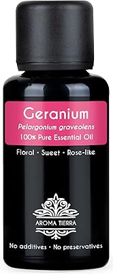 Huile essentielle de géranium (géranium rose) (egypte) - aroma terra - 100% pure & naturelle - 30 ml. Des économies substantielles vous attendent sur Diaytar