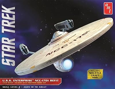 Amt amt1080 star trek 1:537 u.s.s enterprise ncc-1701 refit, multiple