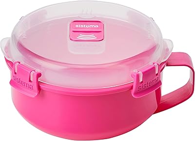 Bol petit-déjeuner pour micro-ondes sistema 850 ml les couleurs peuvent varier