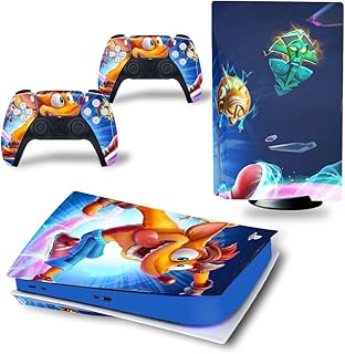 Couverture d'autocollants crash bandicoot playstation 5 pour playstation 5 et 2 (playstation 5 disc edition). Diaytar Sénégal : Diversité produits, unité de prix bas