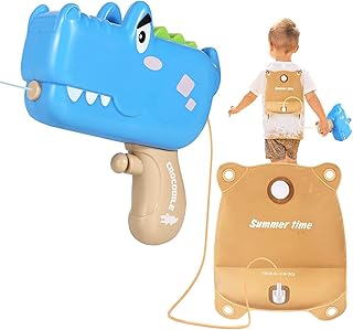 Pistolets à eau design crocodile siosi pour sac dos pour enfants de 4