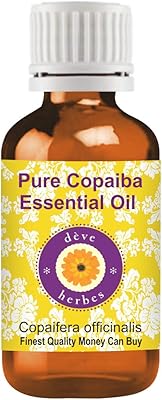 Huile essentielle pure de copaiba de dave herbs (copaeira officinalis) de qualité thérapeutique naturelle distillée à la vapeur 15 ml (0,5 oz). L'univers du discount accessible 24/7 sur Diaytar Sénégal