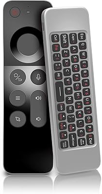 Clavier sans fil w3 2.4g et commande vocale air mouse, télécommande d'apprentissage infrarouge
