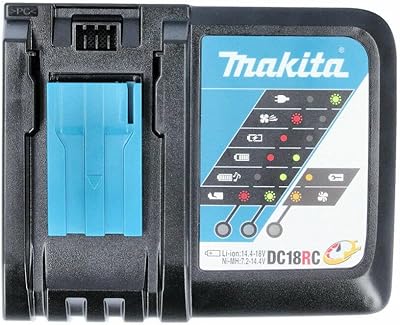 Chargeur de batterie rapide lithium-ion makita 14,4-18v dc18rc - noir