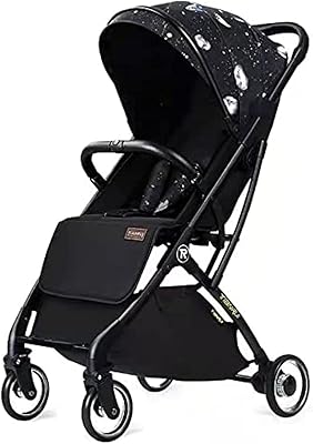 Poussette de voyage portable légère baby club airplane (noir sidéral)