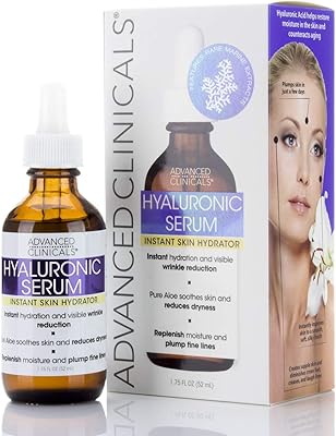 Sérum anti-âge pour le visage à l'acide hyaluronique advanced clinicals, hydratant instantané