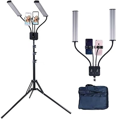 Lustres plafonnier moderne éclairage de photographie, lumière de remplissage à double bras led