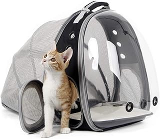 Sac à dos extensible sourcer bubble cat sac transparent pour animaux de compagnie