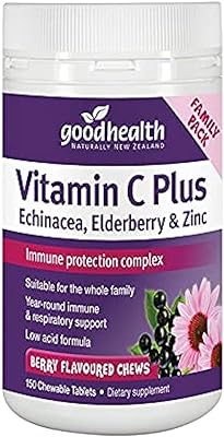Complexe à croquer good health vitamine c plus (échinacée, sureau et zinc)