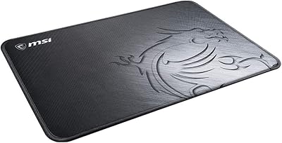 Tapis de souris de jeu msi agility gd21, petite taille, noir