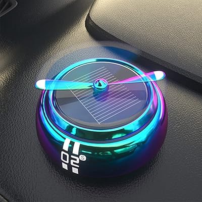 Désodorisant de voiture à énergie solaire avec huile essentielle d'aromathérapie pour voiture, diffuseur