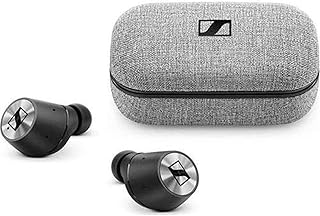Casque bluetooth sans fil sennheiser momentum true avec commande tactile - noir/argent