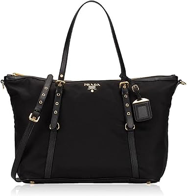 Grand sac fourre-tout en nylon tessotto pour femme, noir, modèle 1bg253