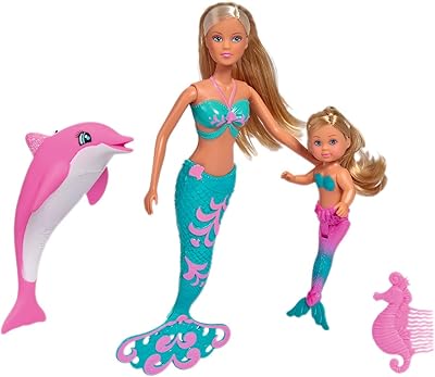 Poupée simba mermaid friends de stevie love, multicolore