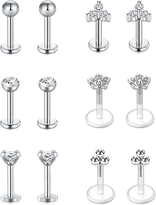 Modrsa tragus piercing bijoux helix piercing bijoux boucles d'oreilles à dos plat