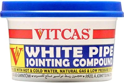 Pâte à joint pour tuyaux vitcas blanche 400g
