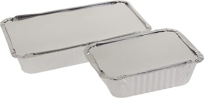 Ensemble de récipients en aluminium hot pack 20 pièces, 890 ml avec 420