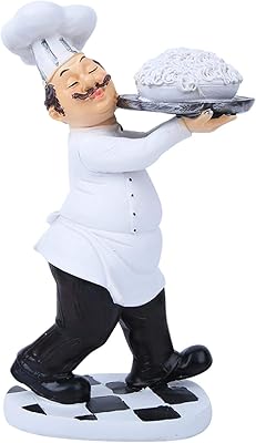 Décoration de la cuisine figurine de chef miniature en résine pour la décoration