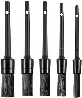 Brosse de nettoyage de voiture 5 pièces pour nettoyer l'intérieur, les roues, l'extérieur