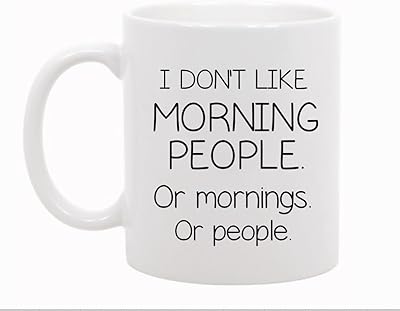 Tasse drôle - je n'aime pas les gens du matin - tasses à